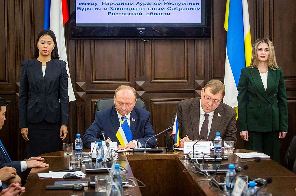 Парламент Дона и Народный Хурал Республики Бурятия заключили соглашение о сотрудничестве