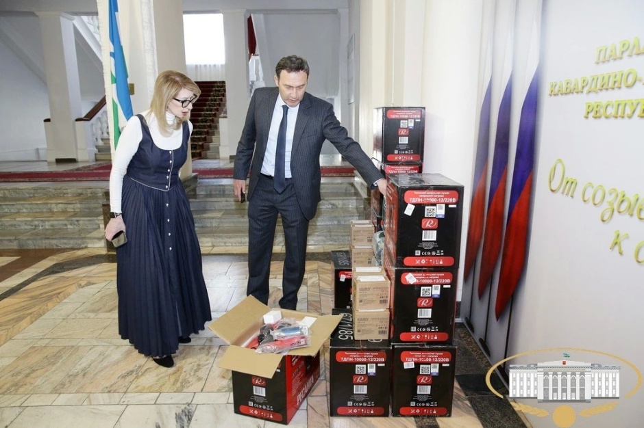 Парламент КБР закупил и подготовил к отправке в Дагестан дизельные тепловые пушки в